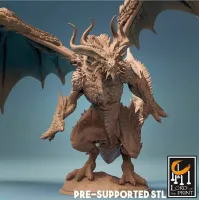 Купити Платиновий Дракон Багамут Магазин SkyHobby Київ Україна. 3D міні фігурки для настільних ігор