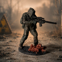 Купити Колекційна металева міні фігурка Сталкер Магазин SkyHobby Київ Україна. 3D міні фігурки для настільних ігор
